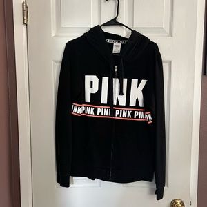 Victorias Secret PINK. Black zip-up.